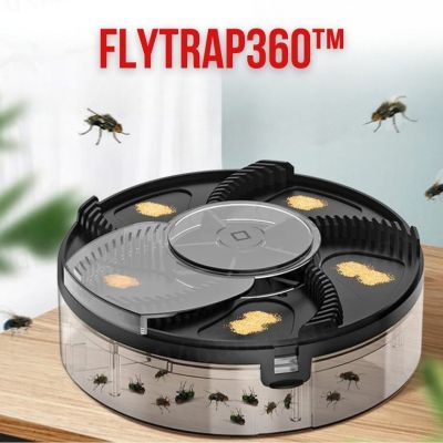 2er-Pack FlyTrap360™ - Automatische, wiederaufladbare Fliegenfalle