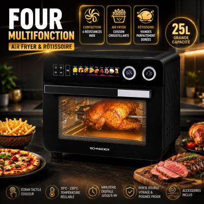 Four multifonction 25 L Air Fryer et rôtissoire