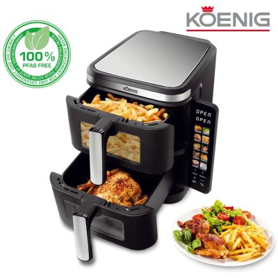 Friteuse Air Fryer 11 L double Paniers empilés Koenig
