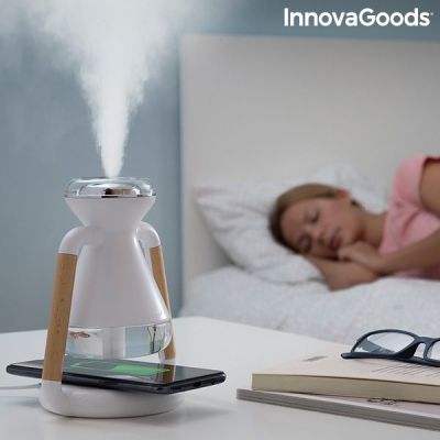 Humidificateur Diffuseur d'Arômes et Chargeur Sans Fil 3 en 1