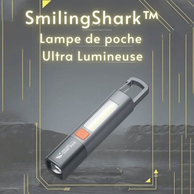 SmilingShark™ - Ultrahelle, wiederaufladbare LED-Taschenlampe