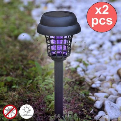 Lot de 2 Lampes de Jardin Solaire Anti-moustiques