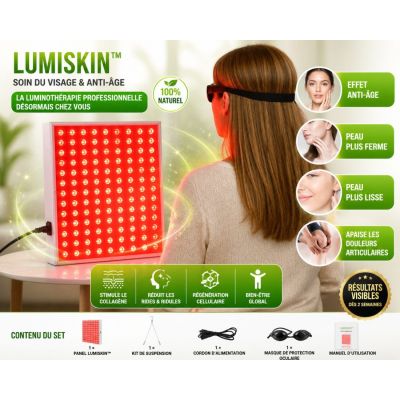 LumiSkin™ - Soin du visage et anti-âge par luminothérapie