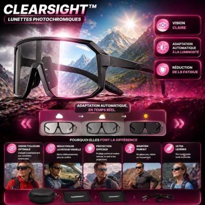 ClearSight™ – Lunettes Photochromiques Outdoor Haute Performance