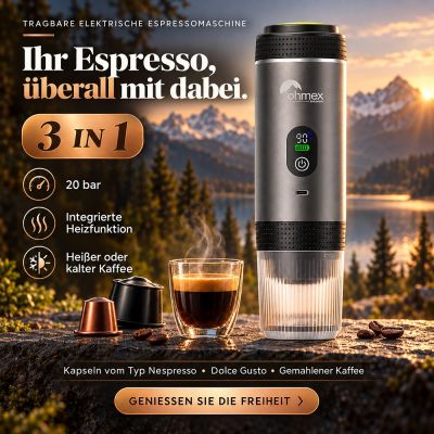 Tragbare elektrische Espressomaschine