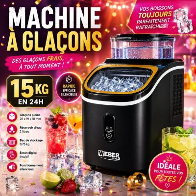 Machine à glaçons 15kg/24h