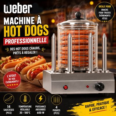 Machine à hot dogs professionnelle Weber