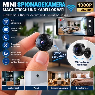 Wireless WiFi Magnetic Mini Spy Camera