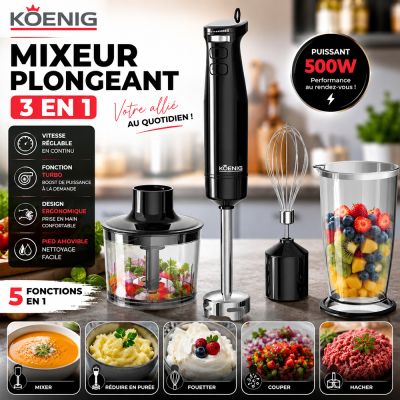 Mixeur plongeant 3 en 1