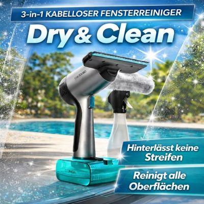 Kabelloser 3-in-1-Fensterreiniger Dry & Clean