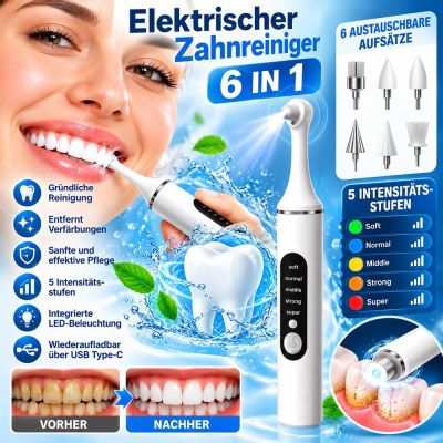 Elektrischer Zahnreiniger 6-in-1