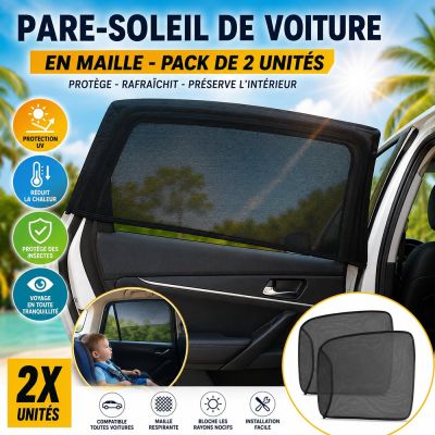Pare-soleil de Voiture en Maille Pack de 2 unités