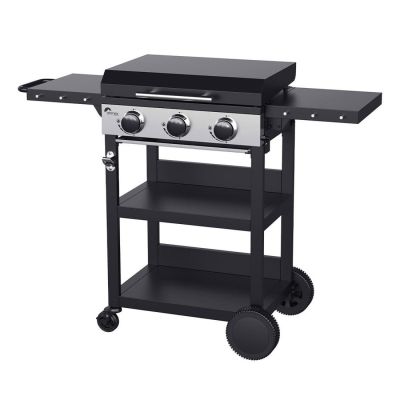 Gasplancha mit 3 Brennern Ohmex auf Wagen