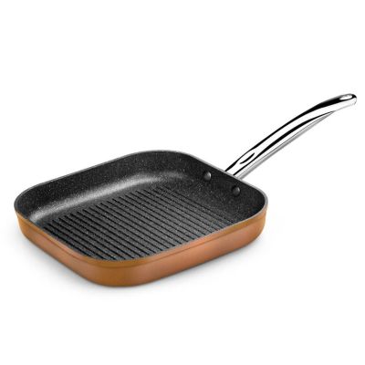 Poêle à Griller avec Rayures Monix 28 cm tous Feux dont Induction