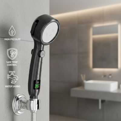 Pommeau de Douche à Affichage Digital – Économie d'eau & Confort Thermique
