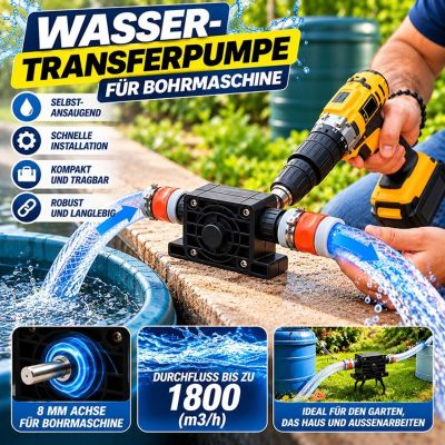 Wasser-Transferpumpe für Bohrmaschine