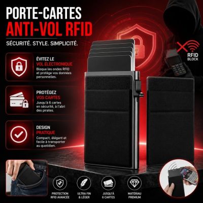 Porte-Cartes Anti-Vol RFID