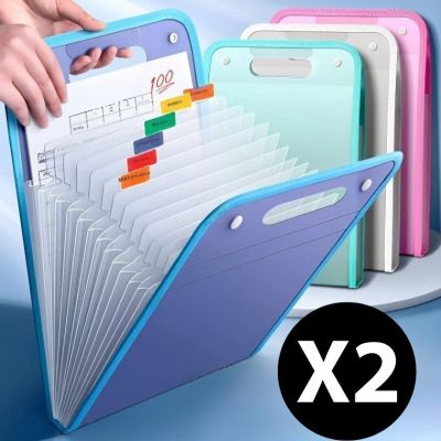 ProFold™ - Set de 2 Classeurs Accordéon A4 à 13 Pochettes