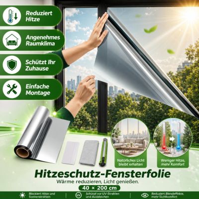 Wärmeschutzfolie für Fenster, 40 x 200 cm
