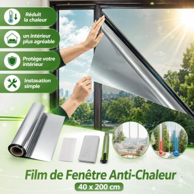 Film de Fenêtre Anti-Chaleur 40 x 200 cm