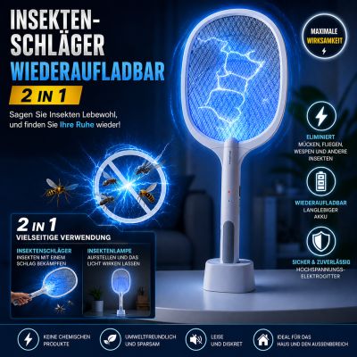 Wiederaufladbarer 2-in-1-Insektenvernichter