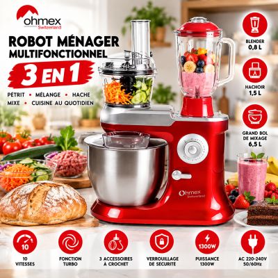 Robot ménager 6.5 L avec Accessoires