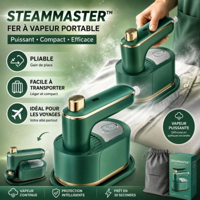 SteamMaster™ - Fer à Vapeur Portable Pliable