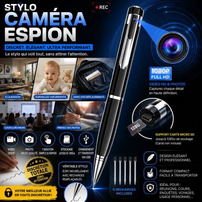 Stylo Caméra Espion