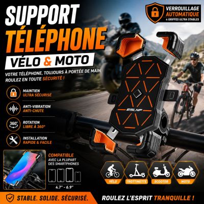 Supports de téléphone pour vélo et moto