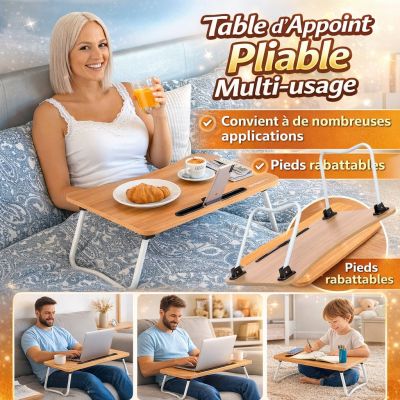 Table d'Appoint Pliable Multi-usage