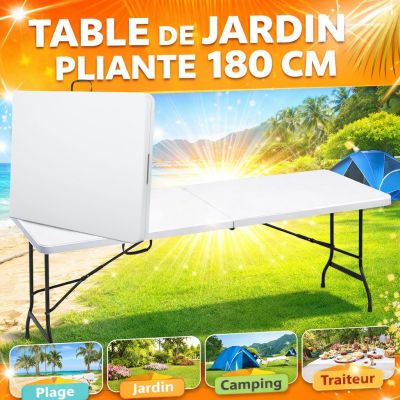 Table de jardin pliante 180 cm