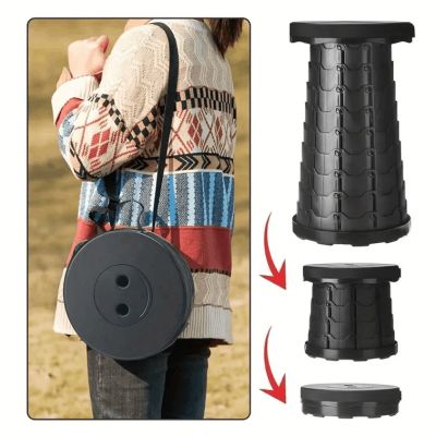 Tabouret Pliable, Portable à Hauteur Réglable