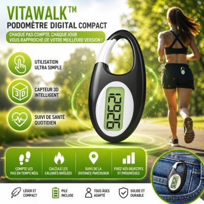 VITAWALK™ – Podomètre Digital Compact