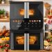 Friteuse Air Fryer 10 L double Paniers empilés DuoLevel