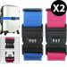 TravelLock™ – Lot de 2 Sangles de Valise Sécurisées à Code