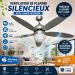 Ventilateur de Plafond Silencieux avec Lampe intégrée