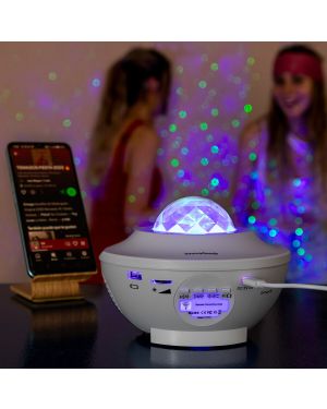 Sternen- und Laserlampe mit Lautsprecher