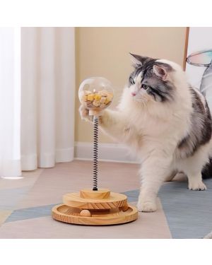 Interaktive Katzen Futter Kugel Haustier Spielzeug Leckerli Spender