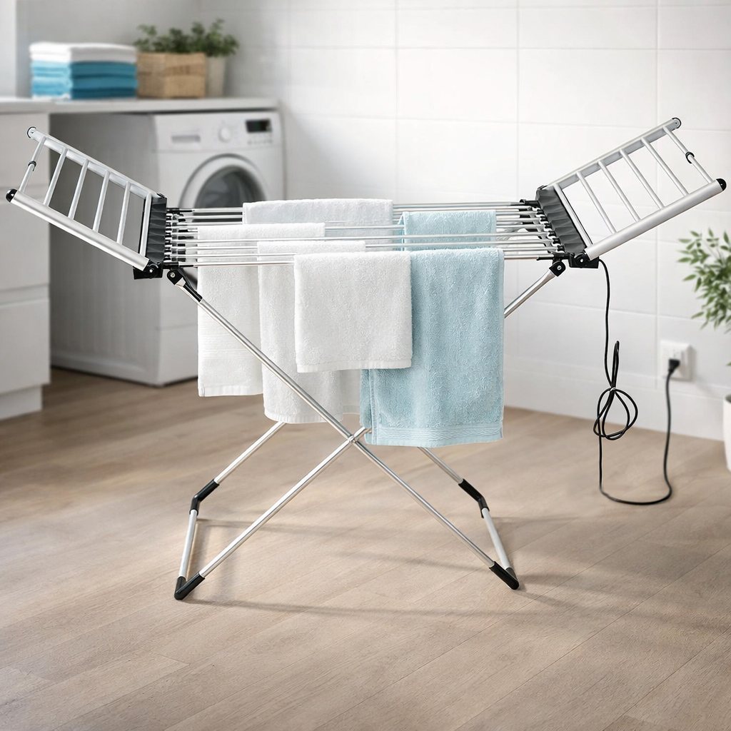 Faltbarer elektrischer Wäschetrockner