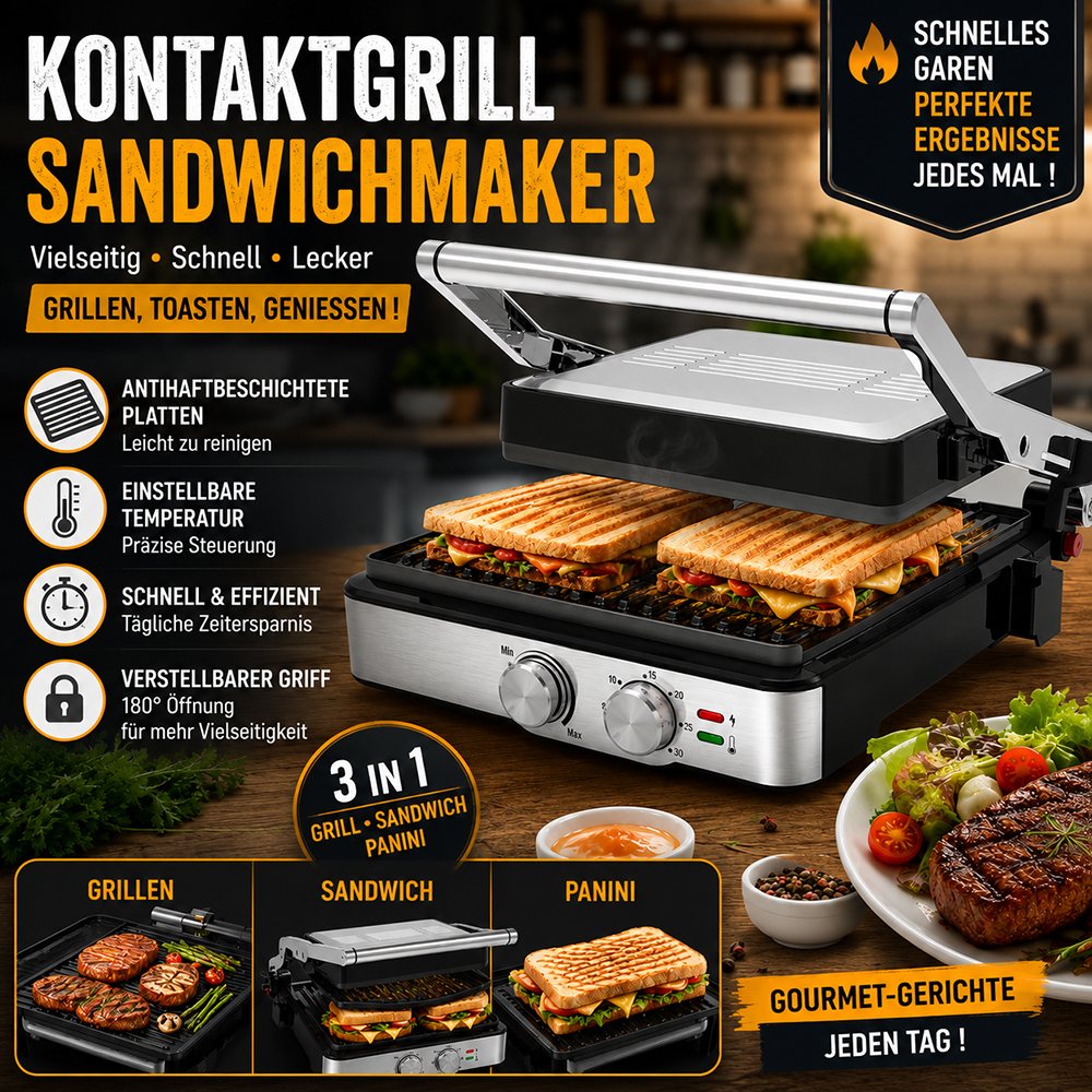 Kontaktgrill Sandwichmaker
