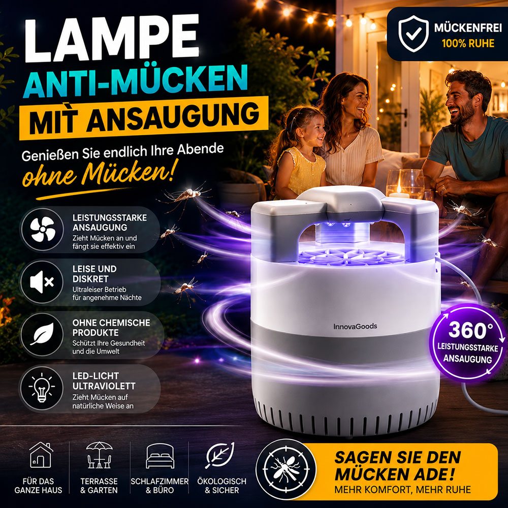 Anti-Mücken-Sauglampe