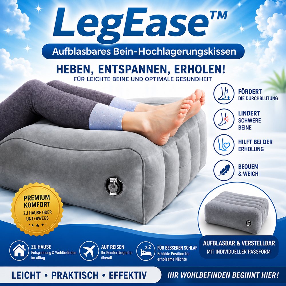 LegEase™ – Aufblasbares Beinlagerungskissen