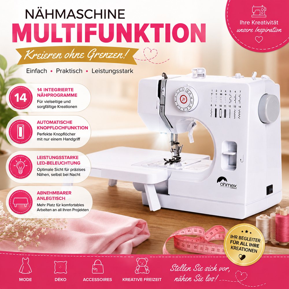 Multifunktions-Nähmaschine