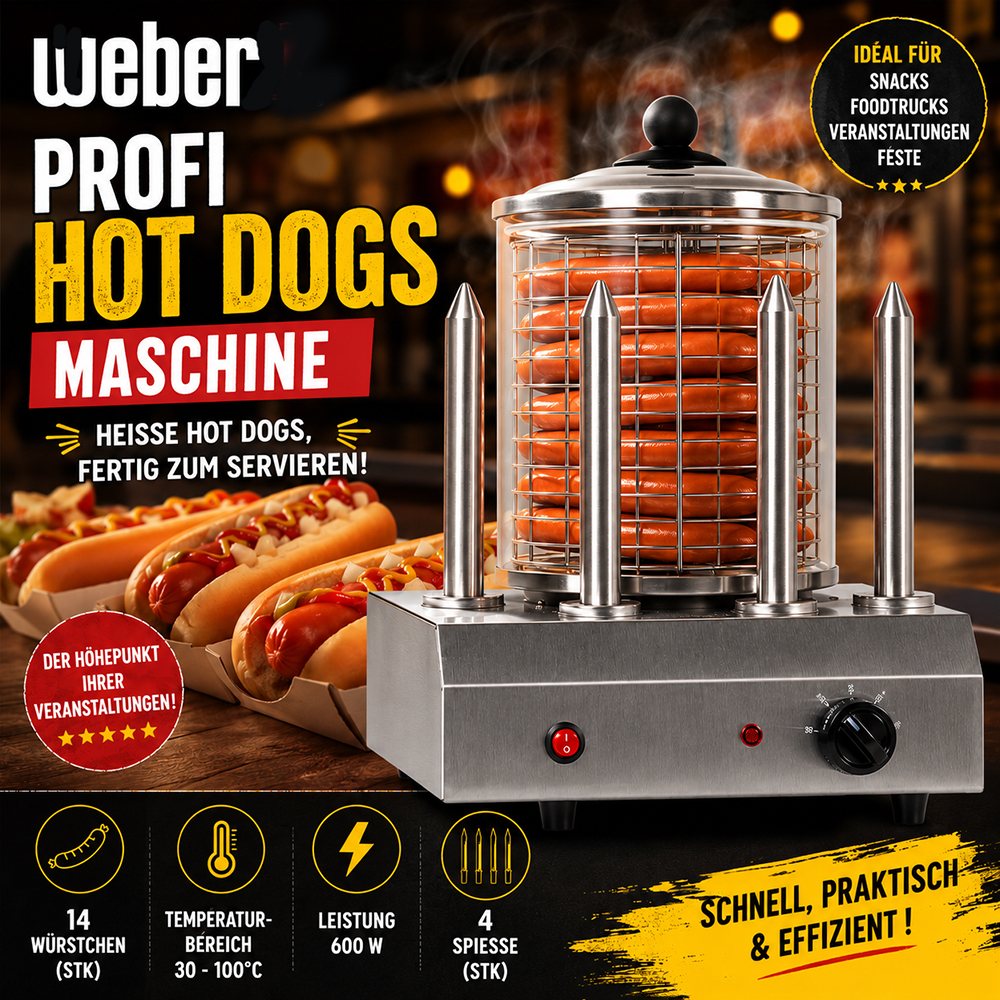 Weber Profi-Hot-Dog-Maschine