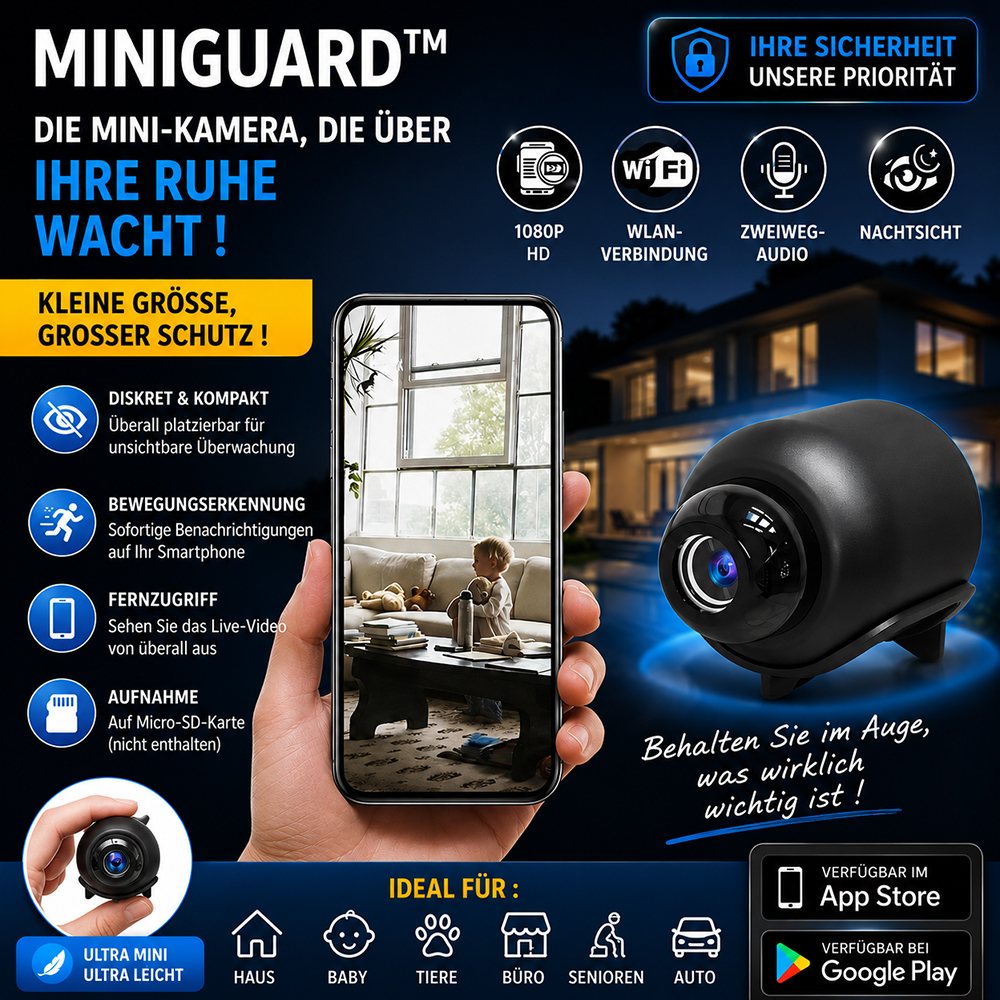 MiniGuard™ – Die Miniaturkamera, die für Ihre Sicherheit sorgt