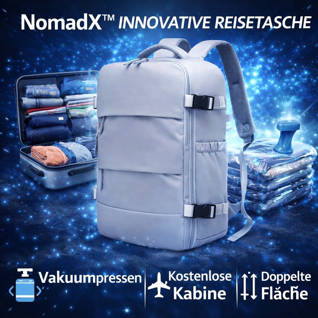 NomadX™ Innovative Reisetasche mit integrierter Kompression