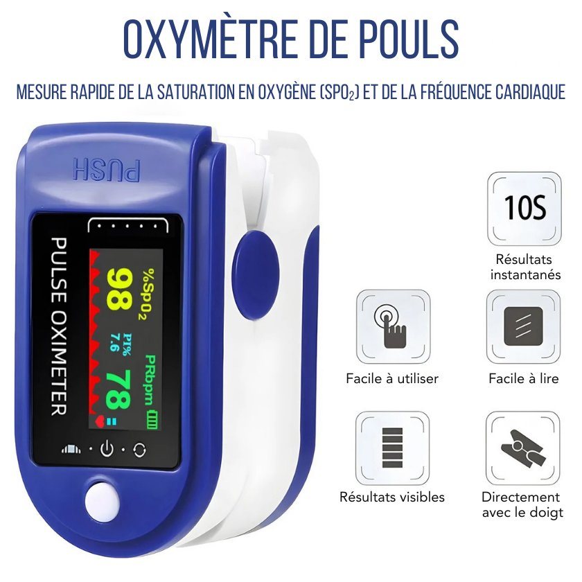 Tragbares Pulsoximeter - Ihre Gesundheit ganz einfach