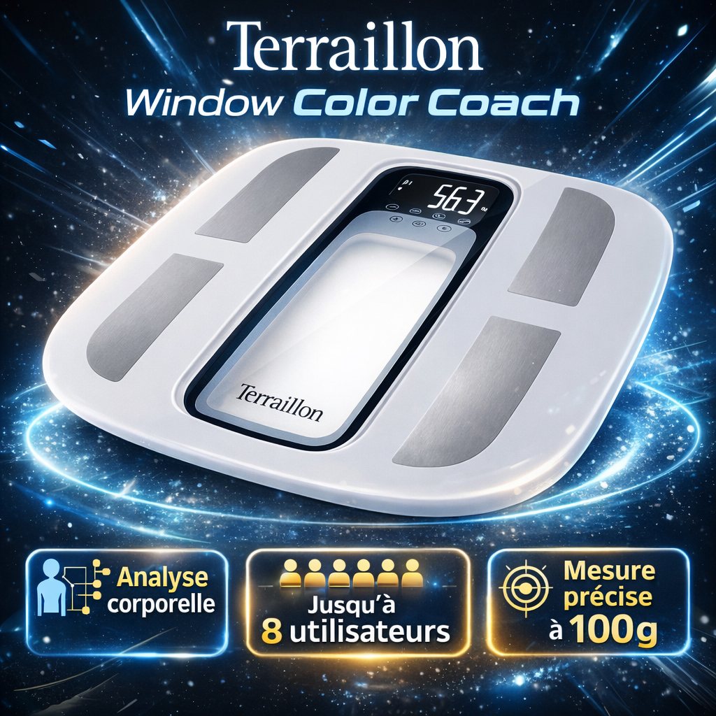 Terraillon Fensterfarbe Coach Badezimmerwaage