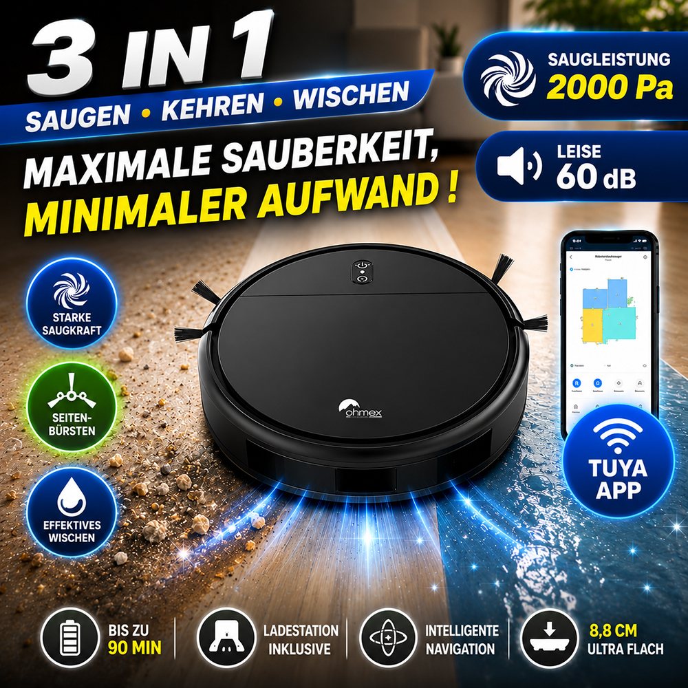 Saugroboter und Wischroboter