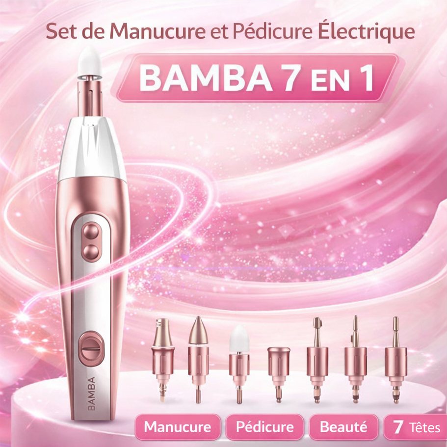 Elektrisches Maniküre- und Pediküre-Set Bamba 7 in 1
